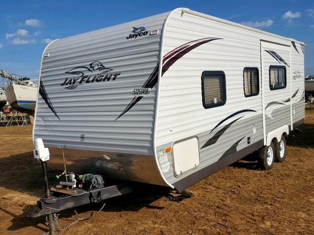 1UJBJ0BM6C18L0163 - 2012 JAYCO JAY FLIGHT  WHITE photo 2