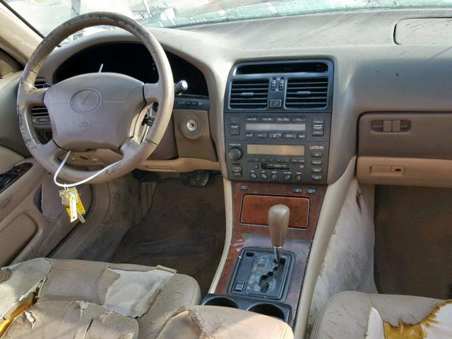 JT8UF22E8S0029235 - 1995 LEXUS LS 400 GRAY photo 9