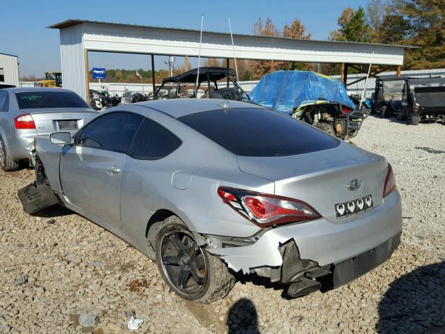 KMHHT6KD3DU107826 - 2013 HYUNDAI GENESIS CO SILVER photo 3