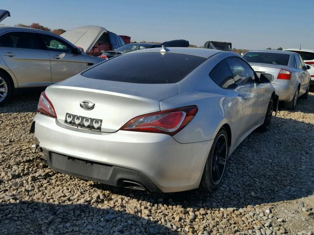 KMHHT6KD3DU107826 - 2013 HYUNDAI GENESIS CO SILVER photo 4