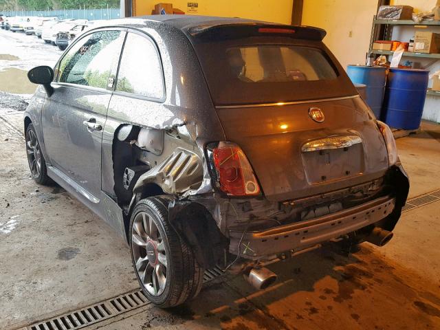 3C3CFFJH5ET190363 - 2014 FIAT 500 ABARTH GRAY photo 3