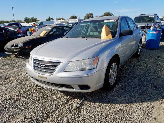 5NPET46C39H414136 - 2009 HYUNDAI SONATA GLS SILVER photo 2