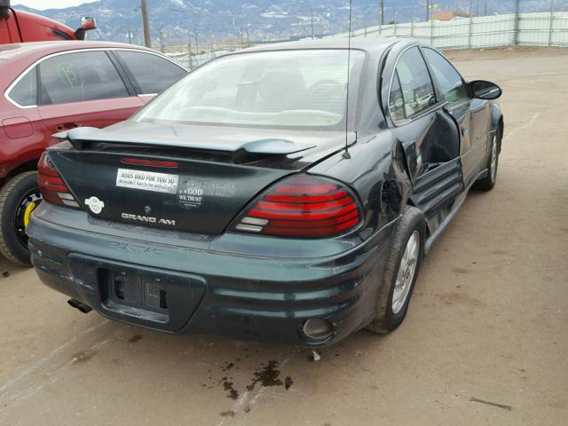 1G2NF52F52C124290 - 2002 PONTIAC GRAND AM S GREEN photo 4