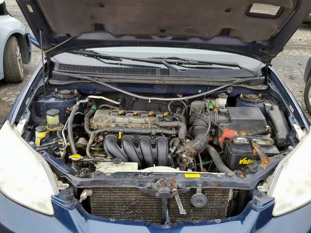 2T1KR32E24C184300 - 2004 TOYOTA COROLLA MA BLUE photo 7