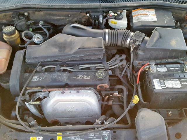 3FAFP3139YR131834 - 2000 FORD FOCUS ZX3 BLACK photo 7