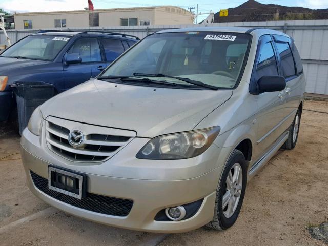 JM3LW28A540518431 - 2004 MAZDA MPV WAGON GOLD photo 2