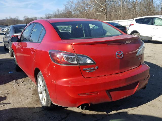 JM1BL1U62B1437614 - 2011 MAZDA 3 S RED photo 3