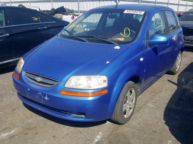 KL1TD66698B264017 - 2008 CHEVROLET AVEO BASE Көк фото 2