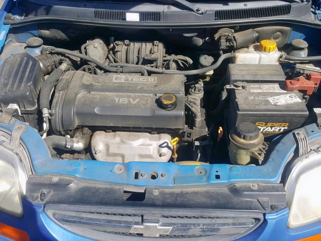 KL1TD66698B264017 - 2008 CHEVROLET AVEO BASE Көк фото 7