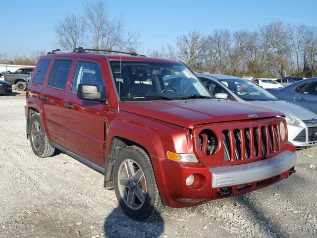 1J8FF48W37D275723 - 2007 JEEP PATRIOT LI RED photo 1