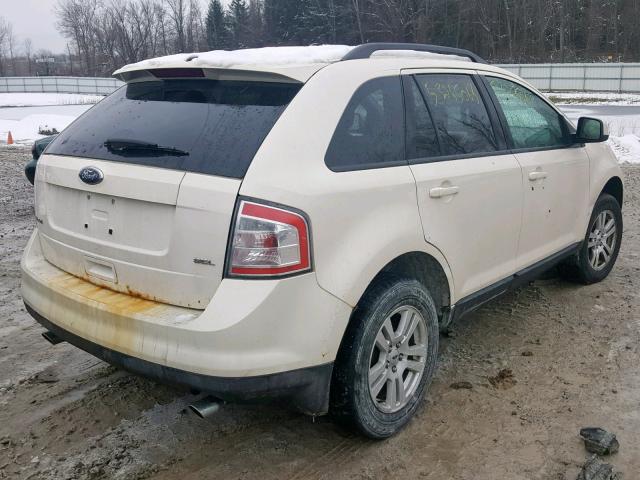 2FMDK38C68BA07696 - 2008 FORD EDGE SEL WHITE photo 4