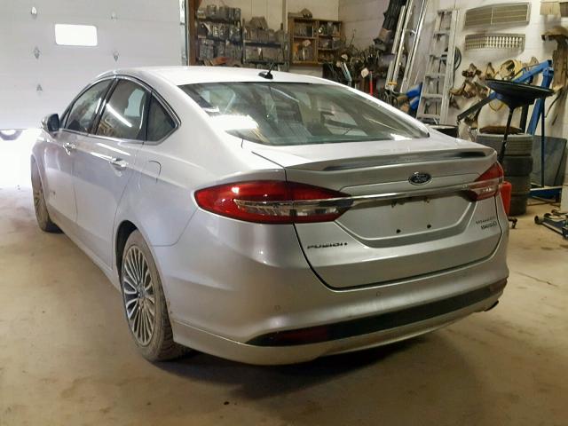 3FA6P0RU2JR219335 - 2018 FORD FUSION TIT SILVER photo 3