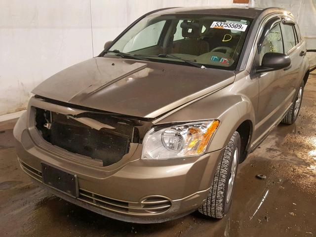 1B3HB28C77D301621 - 2007 DODGE CALIBER GOLD photo 2