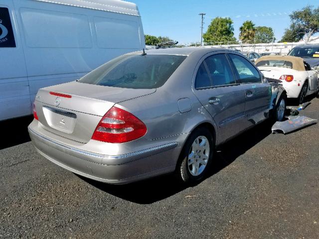 WDBUF65JX4A536456 - 2004 MERCEDES-BENZ E 320 BEIGE photo 4