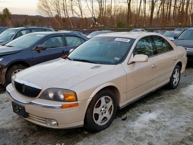1LNHM87A31Y628332 - 2001 LINCOLN LS BEIGE photo 2
