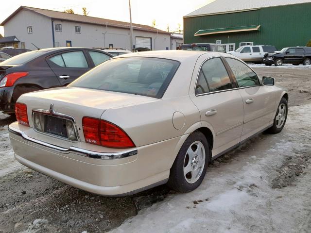 1LNHM87A31Y628332 - 2001 LINCOLN LS BEIGE photo 4