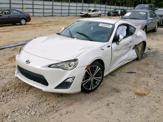 JF1ZNAA19E8702693 - 2014 TOYOTA SCION FR-S WHITE photo 2