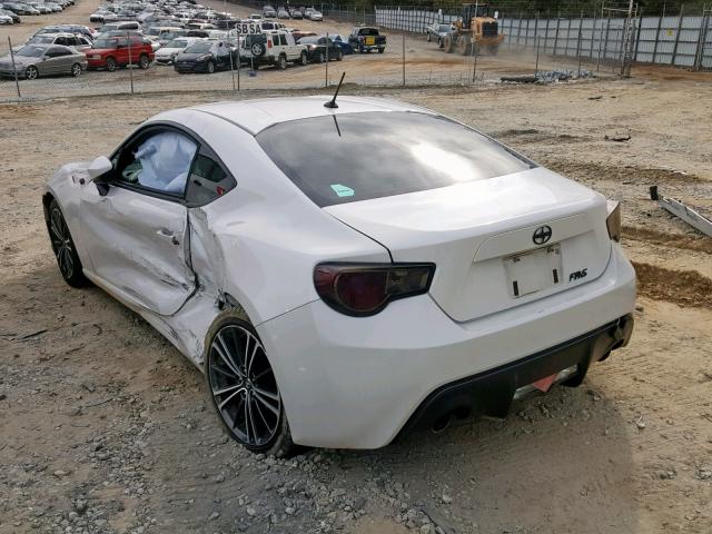 JF1ZNAA19E8702693 - 2014 TOYOTA SCION FR-S WHITE photo 3