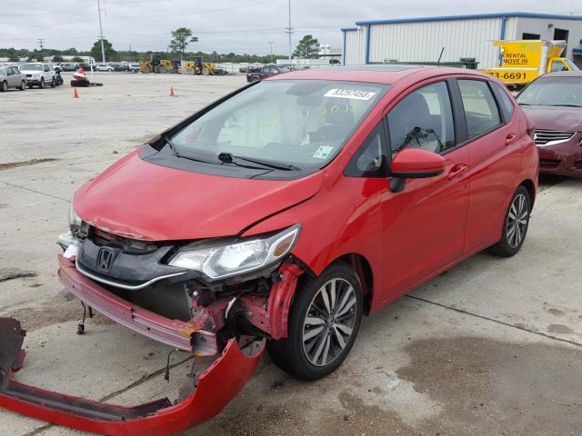 JHMGK5H73GX002560 - 2016 HONDA FIT EX RED photo 2