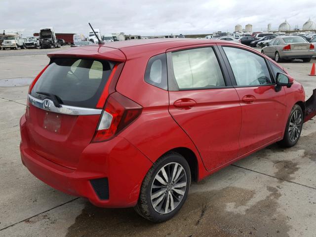 JHMGK5H73GX002560 - 2016 HONDA FIT EX RED photo 4