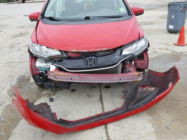 JHMGK5H73GX002560 - 2016 HONDA FIT EX RED photo 9