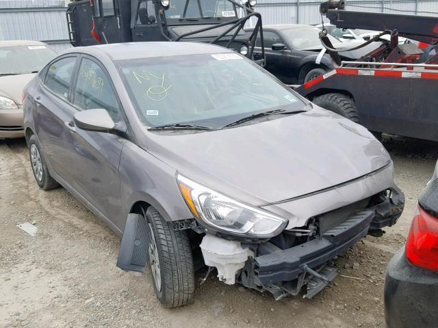 KMHCT4AE5HU369474 - 2017 HYUNDAI ACCENT SE GRAY photo 1