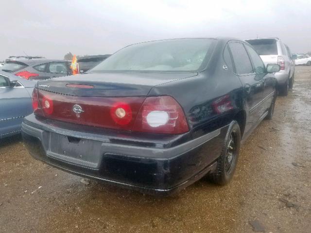 2G1WF52E839281837 - 2003 CHEVROLET IMPALA BLACK photo 4