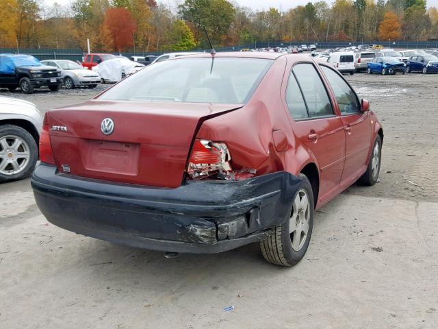 3VWSC29M2YM036134 - 2000 VOLKSWAGEN JETTA GLS RED photo 4