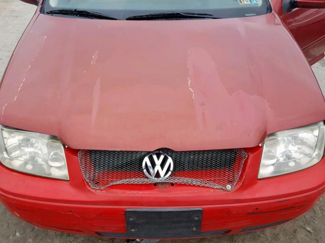 3VWSC29M2YM036134 - 2000 VOLKSWAGEN JETTA GLS RED photo 7