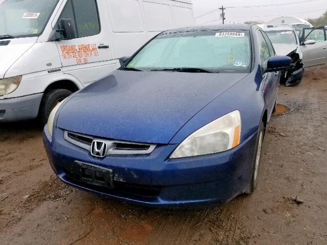 1HGCM56445A154402 - 2005 HONDA ACCORD LX BLUE photo 2