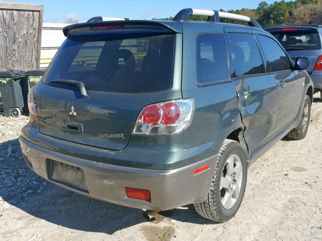 JA4LX41F14U030085 - 2004 MITSUBISHI OUTLANDER GREEN photo 4