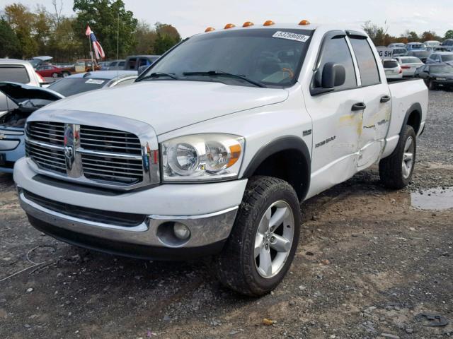 1D7HU18297S239831 - 2007 DODGE RAM 1500 S WHITE photo 2