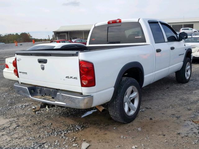 1D7HU18297S239831 - 2007 DODGE RAM 1500 S WHITE photo 4