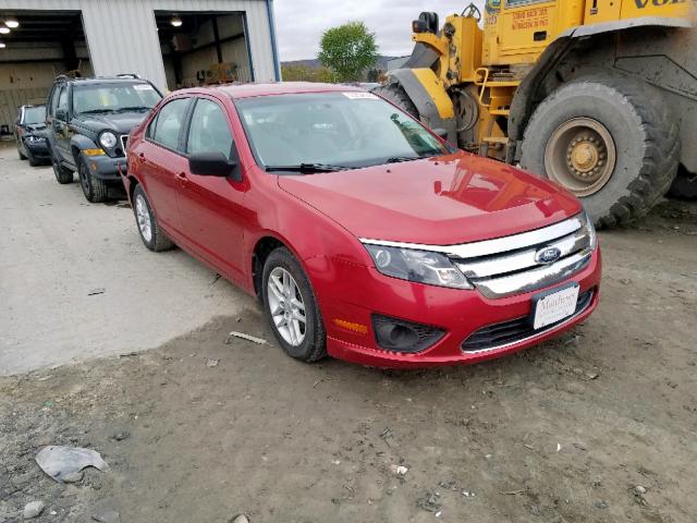 3FAHP0GA4BR328219 - 2011 FORD FUSION S RED photo 1