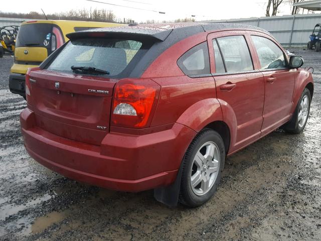 1B3HB48A09D174286 - 2009 DODGE CALIBER SX RED photo 4