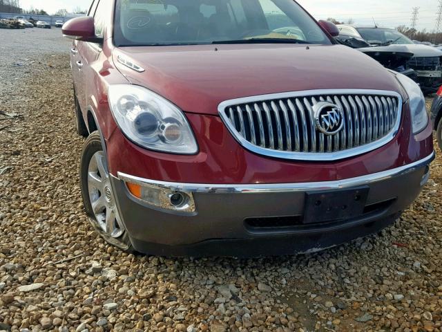 5GAER237X8J150625 - 2008 BUICK ENCLAVE CX BURGUNDY photo 9