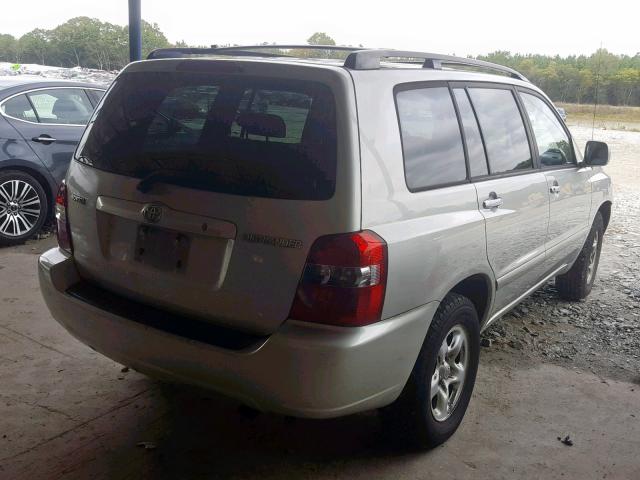 JTEGD21A540098661 - 2004 TOYOTA HIGHLANDER SILVER photo 4