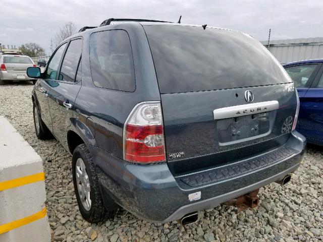 2HNYD18856H534522 - 2006 ACURA MDX TOURIN GRAY photo 3