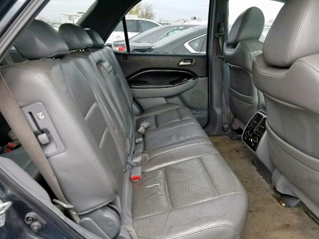 2HNYD18856H534522 - 2006 ACURA MDX TOURIN GRAY photo 6