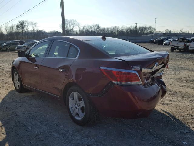 1G4GB5EG1AF226800 - 2010 BUICK LACROSSE C RED photo 3