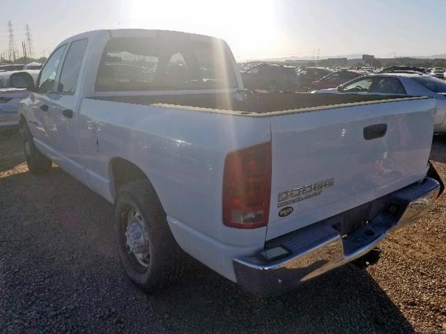 3D7KA28D93G761964 - 2003 DODGE RAM 2500 S WHITE photo 3