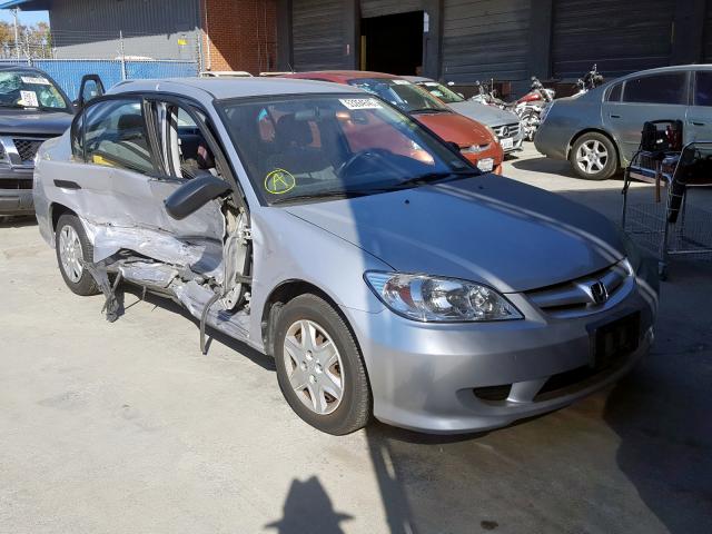 1HGES16344L005151 - 2004 HONDA CIVIC DX V SILVER photo 1