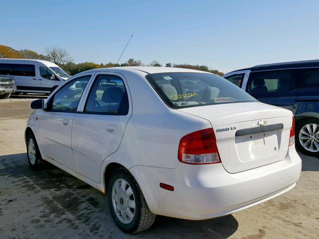 KL1TJ52644B190279 - 2004 CHEVROLET AVEO LS WHITE photo 3