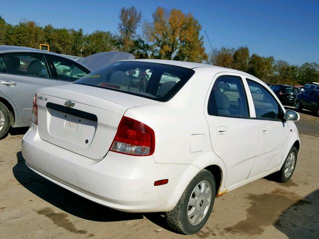 KL1TJ52644B190279 - 2004 CHEVROLET AVEO LS WHITE photo 4