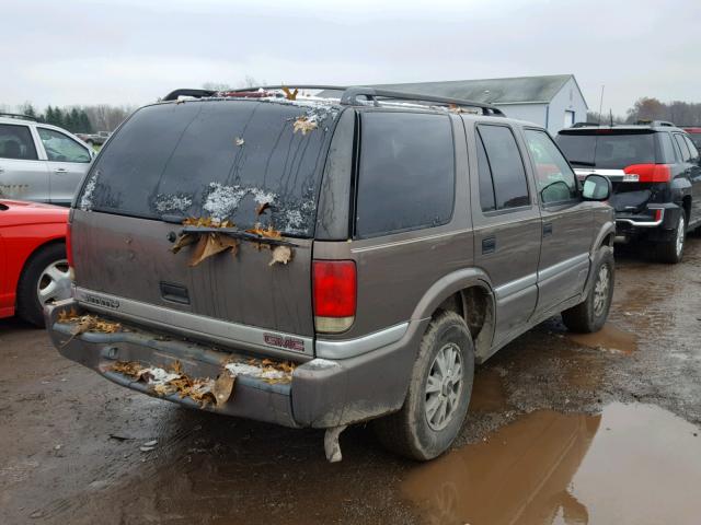 1GKDT13WXW2557711 - 1998 GMC ENVOY BROWN photo 4