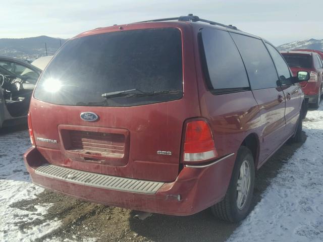 2FMDA52264BA01292 - 2004 FORD FREESTAR S RED photo 4