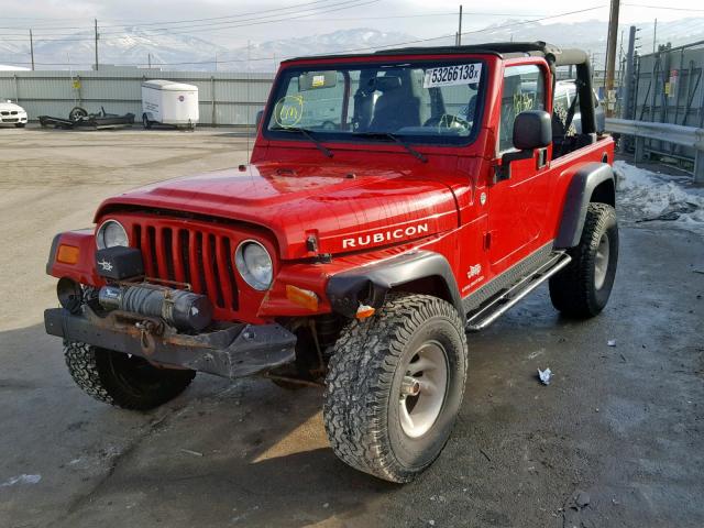 1J4FA64S25P346288 - 2005 JEEP WRANGLER / RED photo 2