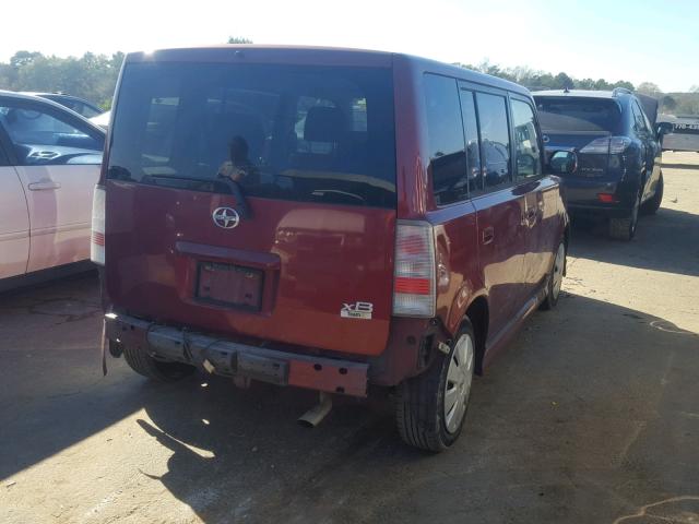 JTLKT324564102126 - 2006 TOYOTA SCION XB Марун фото 4