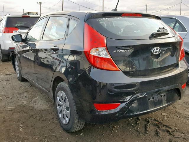 KMHCT5AE3HU355871 - 2017 HYUNDAI ACCENT SE BLACK photo 3