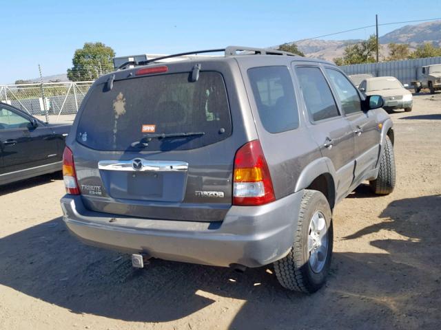 4F2CU081X2KM35503 - 2002 MAZDA TRIBUTE LX SILVER photo 4